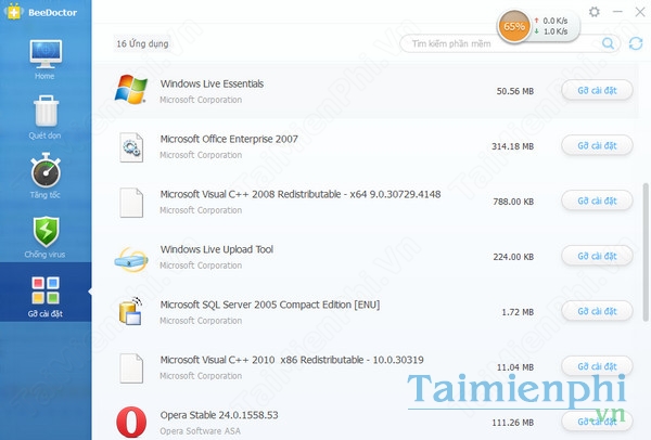 download beedoctor phan mem toi uu hoa may tinh
